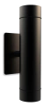Aplique Minimalista Bidireccional Negro Luz Led Cavia Imdi en internet