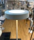 Lampara Pie Diseño Living Blanco Led Calido Charles Imdi en internet