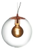 Lampara Colgante Esfera Transparente 15cm Cobre Water wz - comprar online