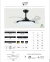 Ventilador Techo 428b Negro Palas Retractil Led Laft - Luminaires