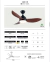 Ventilador De Techo Madera 361b Con Led Control Remoto Laft - Luminaires