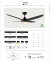 Ventilador De Techo Negro Con Led 432b Control Remoto Laft en internet