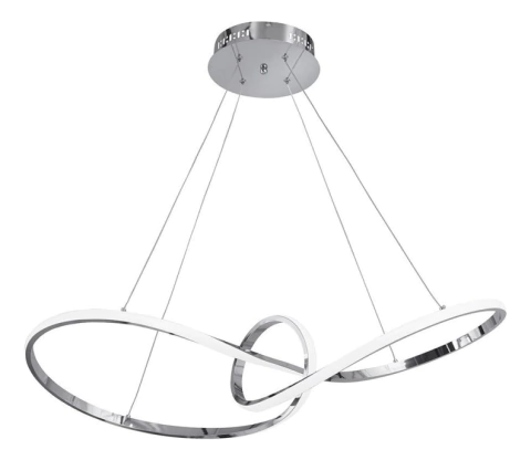 Colgante Led 60w Cromo Dimer New Infinit Deco Moderno Puro