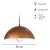 Colgante Media Esfera 30cm - Luminaires