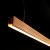 Colgante Lineal Lito 90 Cm Led Diseno Madera Ng