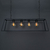 Lampara 100cm Hierro 4 Luces Led Negro E27 Dinja Prf