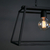 Lampara 100cm Hierro 4 Luces Led Negro E27 Dinja Prf - comprar online
