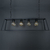 Lampara 100cm Hierro 4 Luces Led Negro E27 Dinja Prf - Luminaires