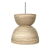 Colgante Bambu Bamboo 40x38cm Con Resina Natural Completa GRS