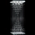 Colgante Lampara Led Techo Altura Estratos Doble Magnalum