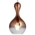 Lampara Colgante Vidrio Copa Cobre Degrade Apto Led Gmg