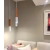 Lampara Colgante Madera Nordico Cobre Luz Led Tokyo Manfroni - Luminaires