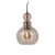 Colgante Circular 1 Luz Ambar Bronce Vidrio Led Living Kas