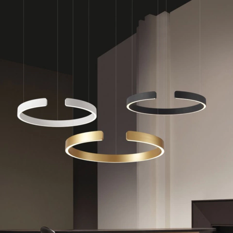 Lampara Colgante Toluca S De Led Un Anillo 50w 3000k DBR