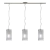 Lampara Colgante 3 Luces Calidas Led Barral Platil Kas