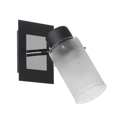 Lampara Pared 1 Luz Negra Aplique Moderno Apto Led Kas