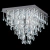 Plafon Moderno Cristal Vidrio 40cm Almendras Magnalum
