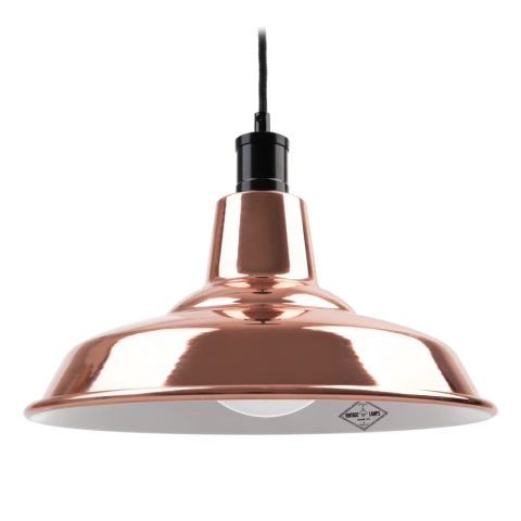 Lampara Colgante Cobreada Campana 30cm Deco Led Cobre Ge1 - comprar online