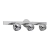 Plafon 3 Luces Orientables Cromo Lampara Lineal Moderna Kas