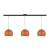 Lampara Colgante Barral Triple Bocha Simil Madera Led Kas