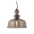 Lampara Estilo Campana Cristal Ambar Bronce Led 1 Luz Kas