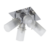 Lampara Cromada Living 4 Luces Techo Led Plafon Kas