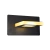 Aplique Pared Luz Calida Negro Lampara Led Interior Kas