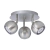 Plafon Plateado Triple Dirigible Lampara Pared Apto Led Kas