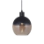 Colgante Esfera Ambar Negro Vidrio Individual Led Cocina Kas