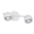 Aplique Plafon Ideal Riel 2 Spots Movibles Blanco Led Kas