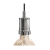 Lampara Colgante Cromada Individual Techo Led Moderna Kas - comprar online