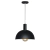 Colgante Negro Campana Lampara 1 Luz Living Moderna Kas - comprar online