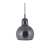 Lampara Individual Colgante Techo Cristal Gris Led Kas