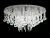 Plafon Lampara Circular Cromado 6 Luces Led Dona Magnalum