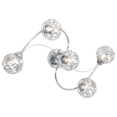 Aplique Plafon Calado Peter 5 Luces G9 650x190 Cc