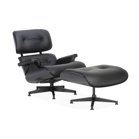 Sillon Miller Con Ottomano Full Black Tribeca