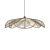 Lampara Onan Colgante De Techo Ratan Flor Grs - comprar online