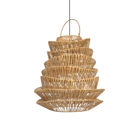 Lampara Colgante Ratan Ismet 55x55 Grs