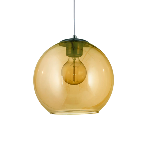 Lampara Colgante Globo S Vidrio 5 Luces Base Lineal PLG