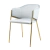 Silla Jane Pana Base Dorada Importada Pack 2u Tribeca