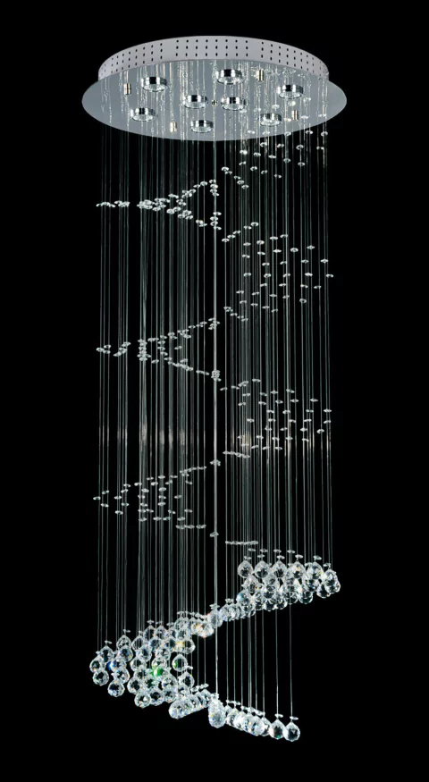 Lampara Caireles Deco Living Apto Led Helipce Magnalum