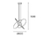 Imagen de Colgante Led Dimerizable Blanco Aluminio Icanti Dbr