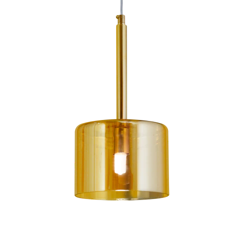 Colgante Imperio 2 Cilindro Vidrio 6 Luces Base Redon G9 PLG