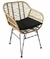 Silla Toscana Con Almohadon Simil Mimbre Pack X 4u Tribeca