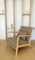 Sillon Alba Chenille Base Natural Tribeca - comprar online