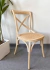 Silla Cross Madera Asiento Esterilla Pack 4u Tribeca - comprar online