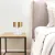 L mpara Mesa Blanco Bronce Moderno Acopla Baja CB