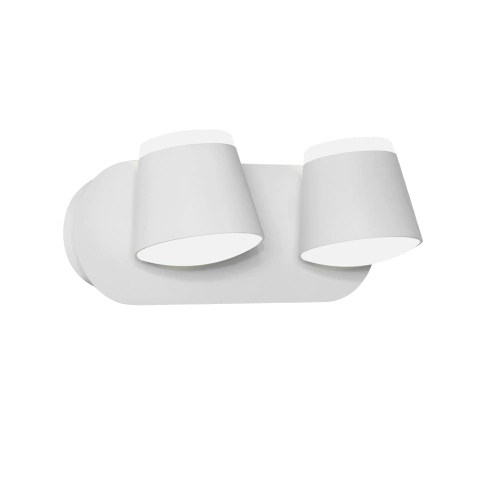 Aplique Lineal Doble Blanco Pared Luz Calida Led Kas