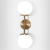 Aplique Doble Lampara Dorado Bidireccional 15cm World wz