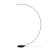 Lampara De Pie Led Dimerizable Curva Negro Mate Morti Dbr - Luminaires